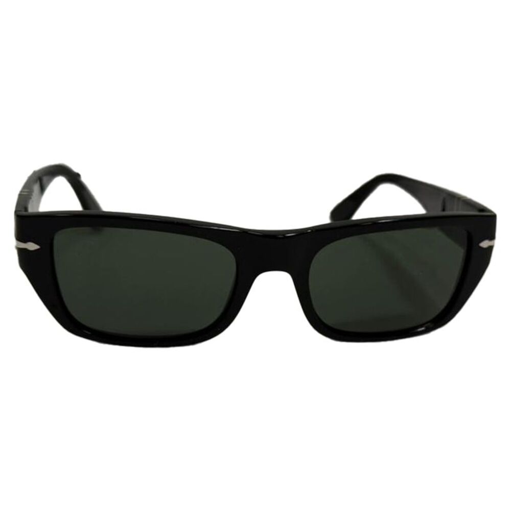 Persol PO3307S Rectangular Sunglasses in Black Acetate